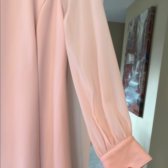 Calvin Klein Pink A-Line Long Sleeve Dress Sz 8 - Picture 3 of 5